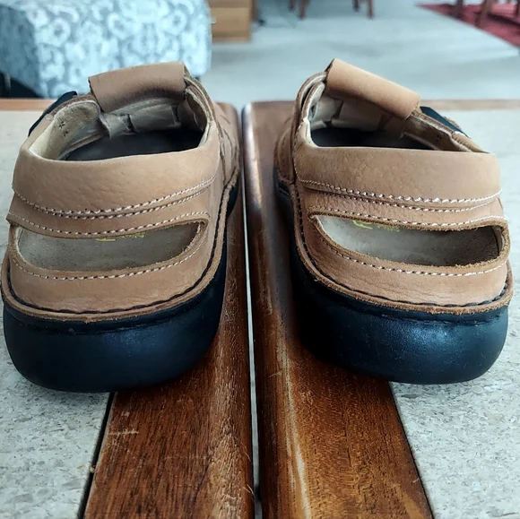 Birkenstock Footprints Fisherman's Leather Sandals Honey Size 39 - Picture 3 of 6